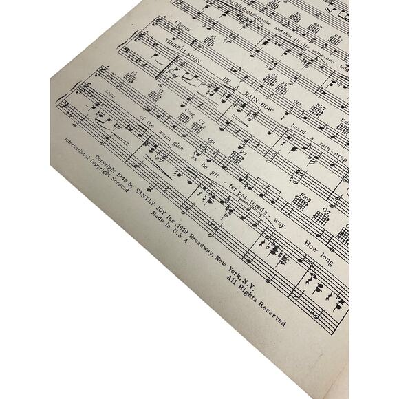 There’ll Soon Be A Rainbow Sheet Music 1943 Charlie Spivak Henry Nemo D Saxon - Picture 4 of 5